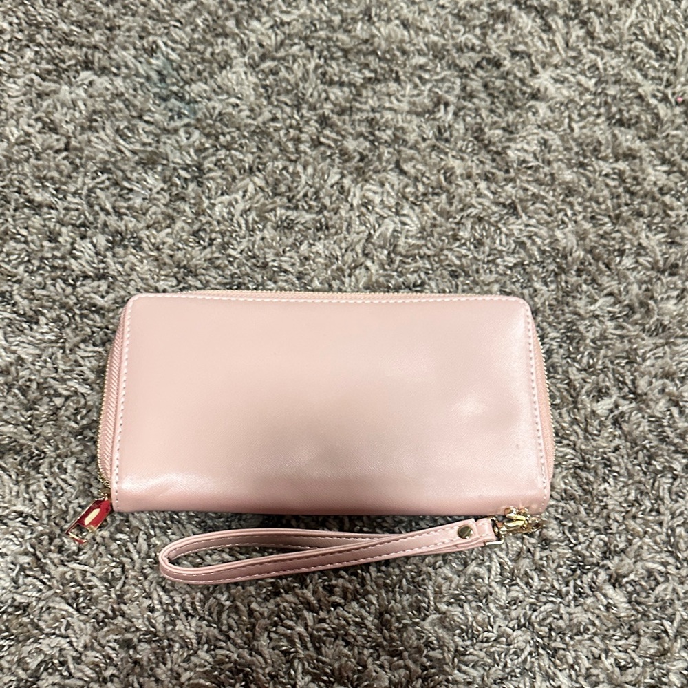 Elegant Pink Wristlet Wallet